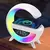 Luminária G Speaker Rgb Bluetooth Carregador Indução Relógio - comprar online