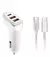 Carregador Veicular Carro Turbo 38w 3 Usb Tipo C Pd Kaidi