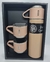 Garrafa Térmica 500ml Com 3 Canecas Chá Café Quente Frio