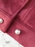 Casaco cropped alfaiataria em suede - snsaiasretro