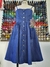 Vestido jeans midi alcinhas sob medidas