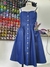 Vestido jeans midi alcinhas sob medidas