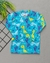 Camiseta Moda Infantil Praia – Azul/Dinossauro