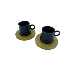 XICARA PRETA BAMBU - comprar online