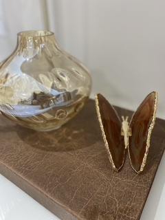 Imagem do BORBOLETA PEDRA ÁGATA MARROM