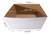 Cesta Quadrada P. Branca/kraft Dupla-Face Com Saco e Laço 10 unidades. - comprar online