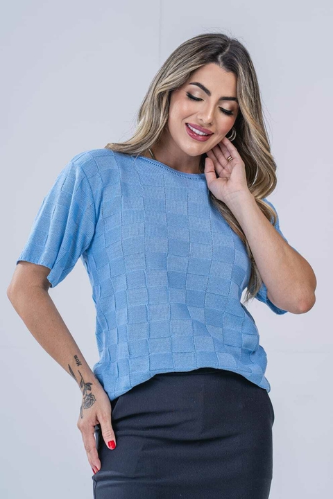 BLUSA ESTHER QUADRADINHOS