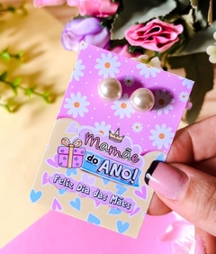 TAGs MÃES BRINCO PÉROLAS 24 unid - comprar online