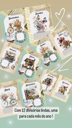 Kit: Agenda Datada 2025 Vintage + Diario Vintage - belajupersonalizados