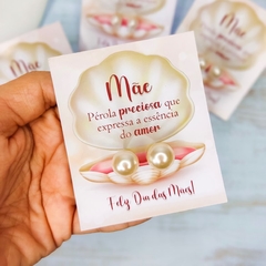 TAGs + BRINCO PÉROLAS 24 uni - Mimo dia das Mães