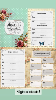 Age. Alfabeto Borboleta Datada 2025 (1 Dia por Página) - belajupersonalizados