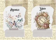Imagem do Agenda VINTAGE 2025 - PERMANENTE SEM DATAS Capa Bicicleta