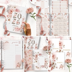 Agenda 2026 Coleção Floral Rosas - Datada - belajupersonalizados