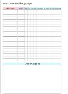 Kit Financeiro Controle Caixa e Planner financeiro - belajupersonalizados