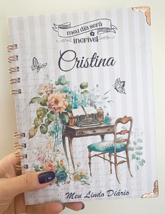 Diário de anotações vintage, com opção de diversas capas - 150 folhas ou 300 páginas - comprar online