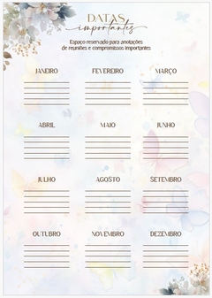 Age. Alfabeto Permanente 2025 (sem datas) Capas com Letras do Alfabeto - comprar online
