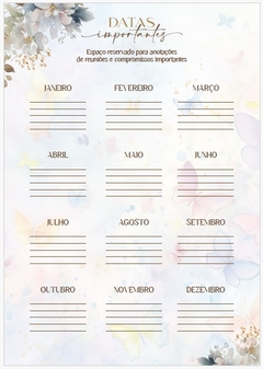 Agenda Alfabeto Borboleta Permanente (não datada) na internet