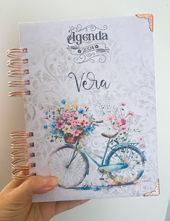 Agenda VINTAGE 2025 - PERMANENTE SEM DATAS Capa Bicicleta
