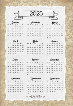 Kit Vintage permanente 2025 Agenda + Diario - loja online