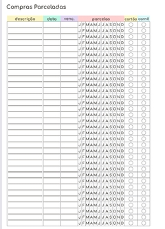 Kit Financeiro Controle Caixa e Planner financeiro na internet