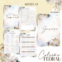 Agenda Alfabeto Borboleta Permanente (não datada) - belajupersonalizados