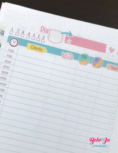 Agenda Permanente para Manicures (não datada) - belajupersonalizados