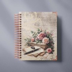 Imagem do Diário de anotações vintage 2, com diversas capas - 200 pág ou 100 folhas