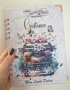 Diário de anotações vintage, com opção de diversas capas - 150 folhas ou 300 páginas - comprar online