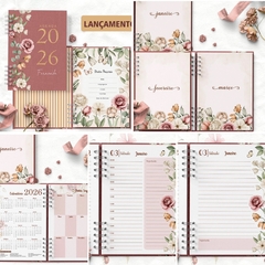 Imagem do Agenda 2026 Coleção Floral Romântico - Datada