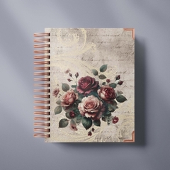 Diário de anotações vintage 2, com diversas capas - 200 pág ou 100 folhas - belajupersonalizados
