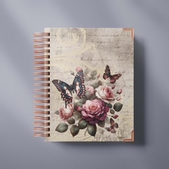 Diário de anotações vintage 2, com diversas capas - 200 pág ou 100 folhas