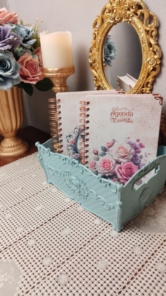 Agenda VINTAGE Tons de Rosa 2025 1 Dia por Página capa - belajupersonalizados