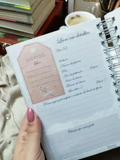 Diário de Leituras - Modelo Vintage - belajupersonalizados
