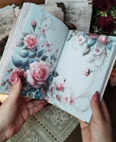 Diário de anotações vintage 2, com diversas capas - 150 folhas ou 300 páginas - loja online