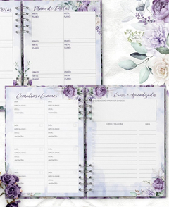 Planner Violeta 2025 Datado - belajupersonalizados