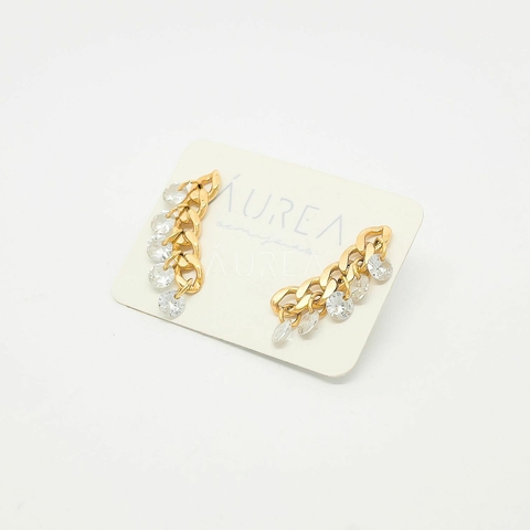 BRINCO ESTILO EAR CUFF ELOS E 5 PONTO DE LUZ