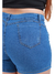 Shorts Jeans Feminino Plus Size Com Brilhos Moda Verão Promo - Supermulti