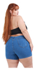 Imagem do Shorts Jeans Feminino Plus Size Com Brilhos Moda Verão Promo