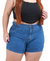 Shorts Jeans Feminino Plus Size Com Brilhos Moda Verão Promo na internet