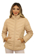 Jaqueta Puffer Em Couro Eco Com Capuz Pelinho Removivel - comprar online