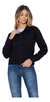 Jaqueta Jeans All Black Botão Forrado Moda Premium
