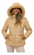 Jaqueta Puffer Em Couro Eco Com Capuz Pelinho Removivel