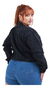 Jaqueta Jeans Feminina Plus Size Barra Desfiada - loja online