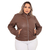 Jaqueta Feminina Campos De Jordão Couro Pu Plus size - loja online