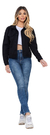 Jaqueta Jeans All Black Botão Forrado Moda Premium na internet