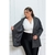 Sobretudo Feminino Plus Size Forrado Com Botões Frontais - comprar online