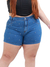 Shorts Jeans Feminino Plus Size Com Brilhos Moda Verão Promo