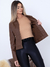 Jaqueta Feminina Slim Couro Pu Blusa Frio Facinelli Campos - Supermulti