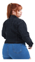 Jaqueta Jeans Feminina Plus Size Barra Desfiada - comprar online