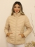 Imagem do Jaqueta Puffer Em Couro Eco Com Capuz Pelinho Removivel